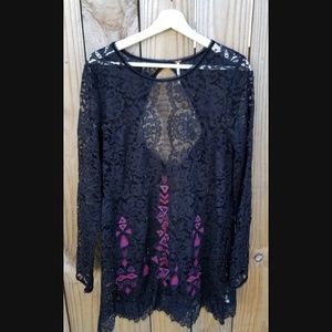 Free People Long Sleeve All Lace Dress